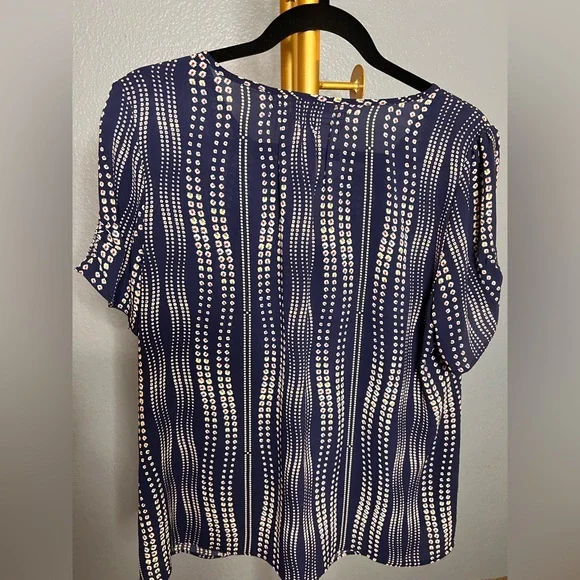 Talbot keyhole flower pattern short sleeve shirt Size L - Picture 6 of 7